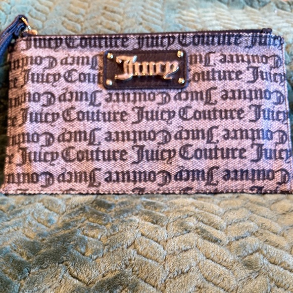 Juicy Couture Gothic Status Black/grey Wallet Clutch Wristlet - Picture 1 of 11